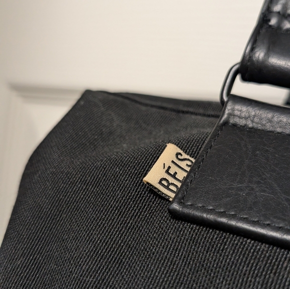 BEIS mini weekender tote Bag Black Carry On Sized - Picture 3 of 9
